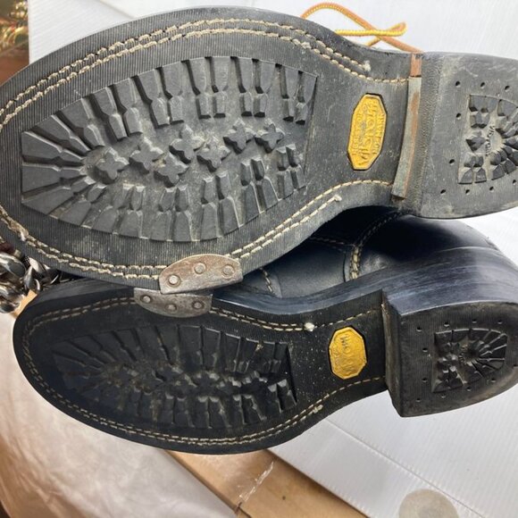 WESCO lineman black motorcycle 20" mens boots - Picture 7 of 7